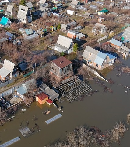 Около тысячи домов подтоплено из-за паводка в Курганской области